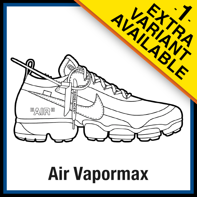 Nike Air Vapormax Off White Sneaker Coloring Pages Made By Kicksart