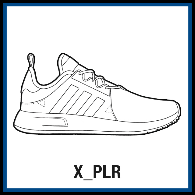 Adidas X Plr Sneaker Coloring Pages Created By Kicksart