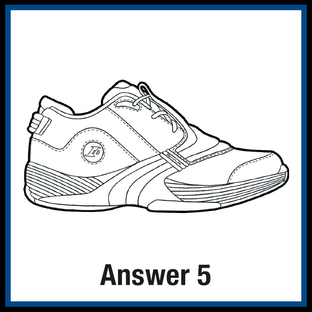 Reebok Answer 5 Sneaker Coloring Page - Created by KicksArt