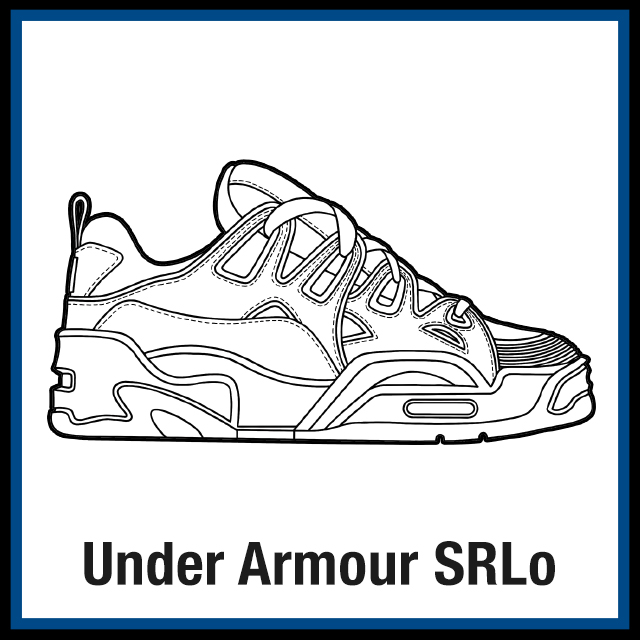 Under Armour SRLo Sneaker Coloring Pages - Created by: KicksArt